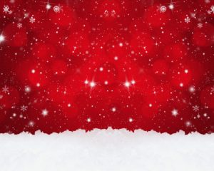 Red Snowflakes Backdrop